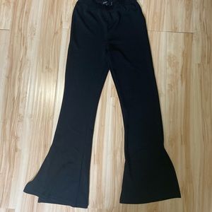 Night addict flared split hem leggings